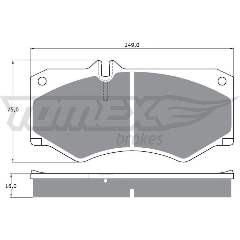 TOMEX brakes Bremsbelagsatz, Scheibenbremse TX 10-20