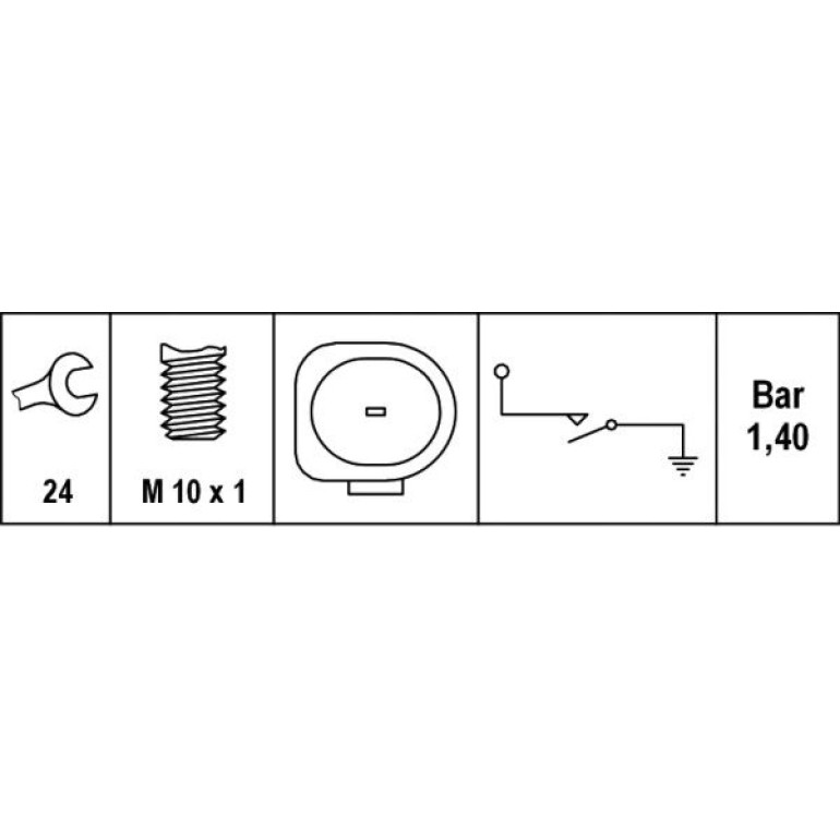 HELLA Öldruckschalter 6ZL 008 280-051 HELLA Öldruckschalter 6ZL 008 280-051
