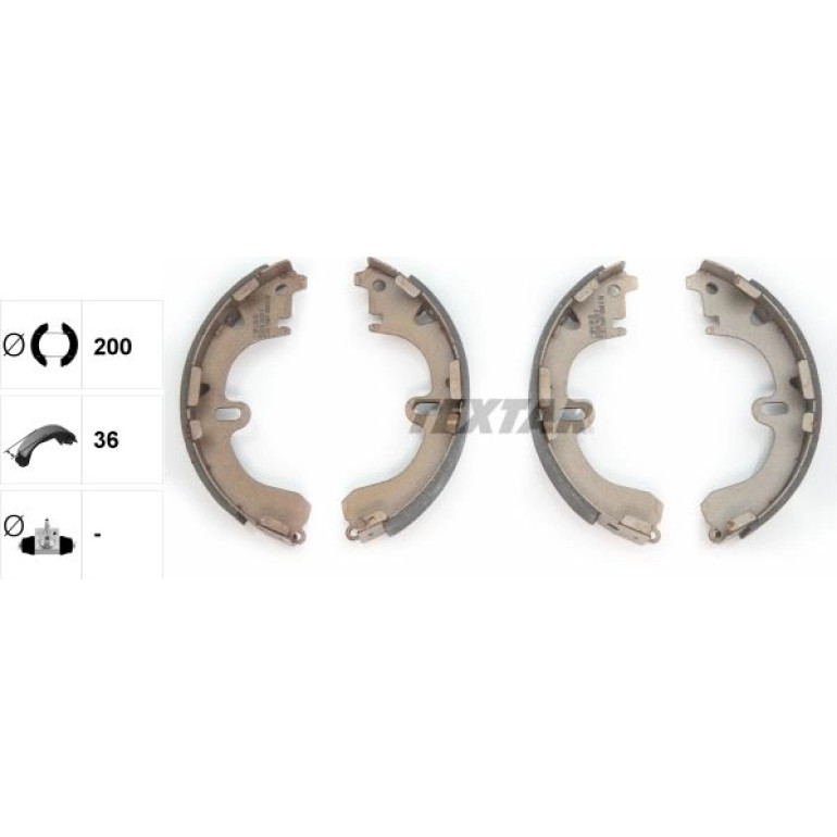 Bremsbacken Toyota Corolla 92 91043100 Bremsbacken Toyota Corolla 92 91043100
