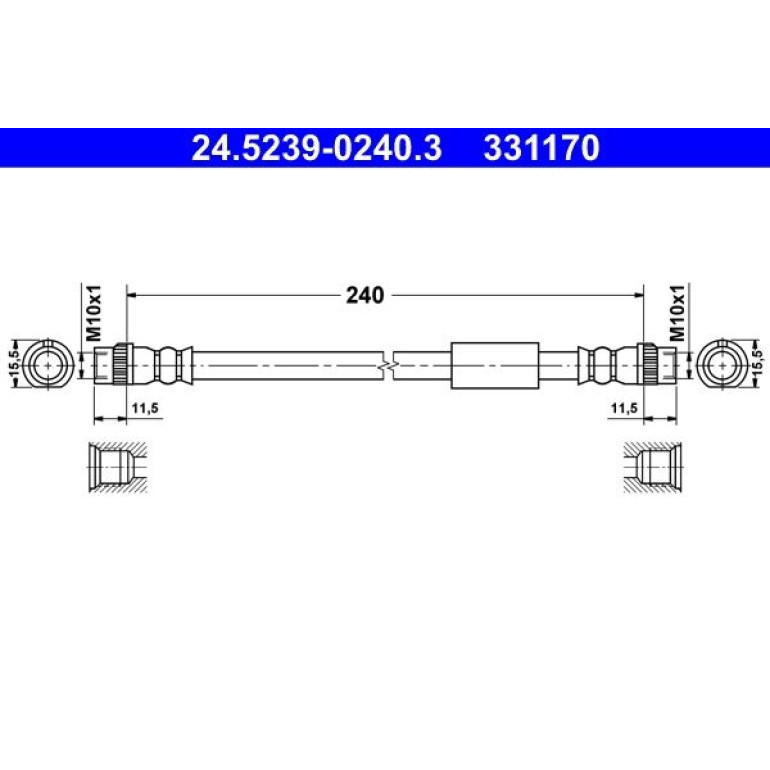Bremsschlauch 24.5239-0240.3 Bremsschlauch 24.5239-0240.3