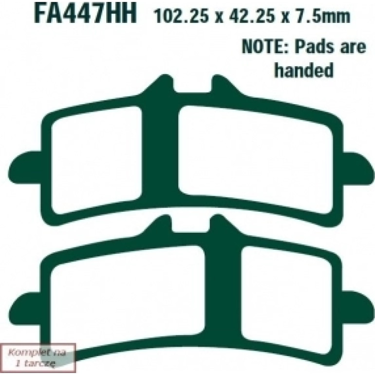 EBC Bremsklötze FA447GPHHX EBC Bremsklötze FA447GPHHX