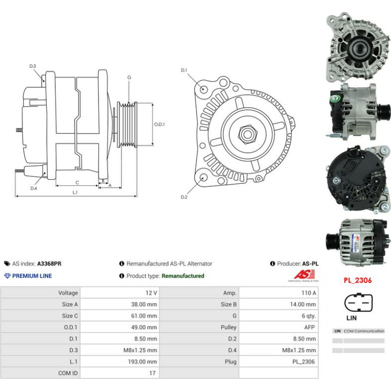 Generator A3368PR Generator A3368PR