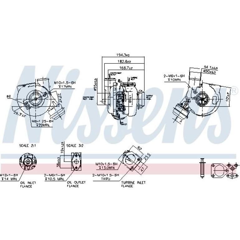 NISSENS Turbolader 93249 NISSENS Turbolader 93249