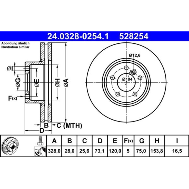Bremsscheibe Bmw P. X3/X4 1.6-3.0 11- Power Disc 24.0328-0254.1 Bremsscheibe Bmw P. X3/X4 1.6-3.0 11- Power Disc 24.0328-0254.1