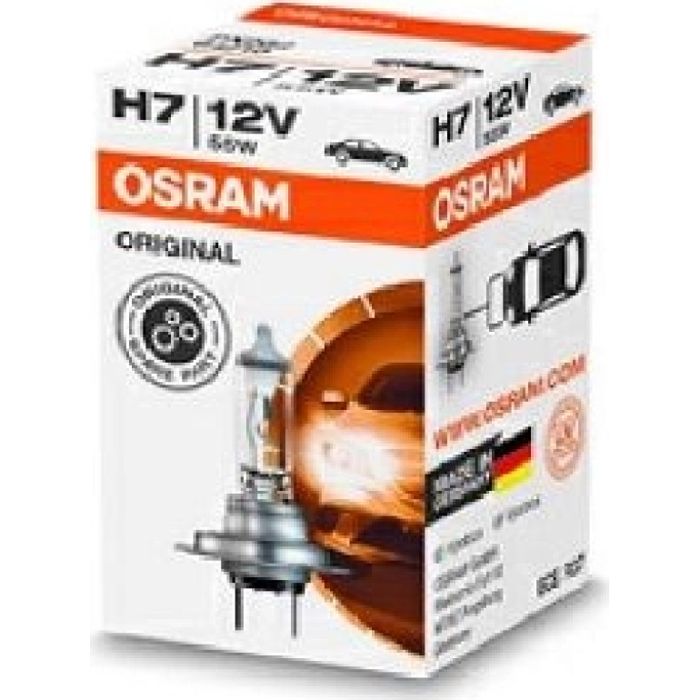 Osram Original H7 PX26D 12V Faltschachtel 1 Stück 64210
