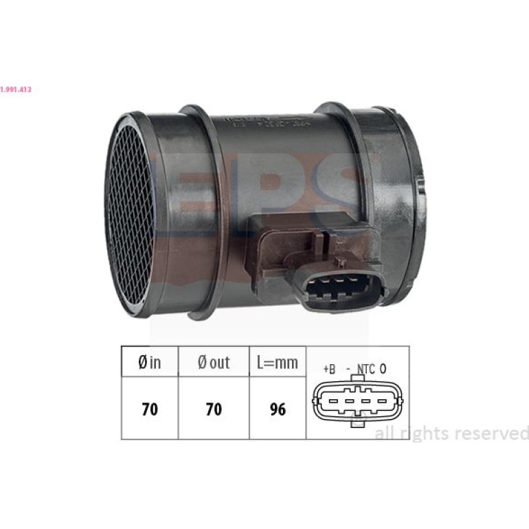 EPS Luftmassenmesser Luftmengenmesser 1.991.413 EPS Luftmassenmesser Luftmengenmesser 1.991.413