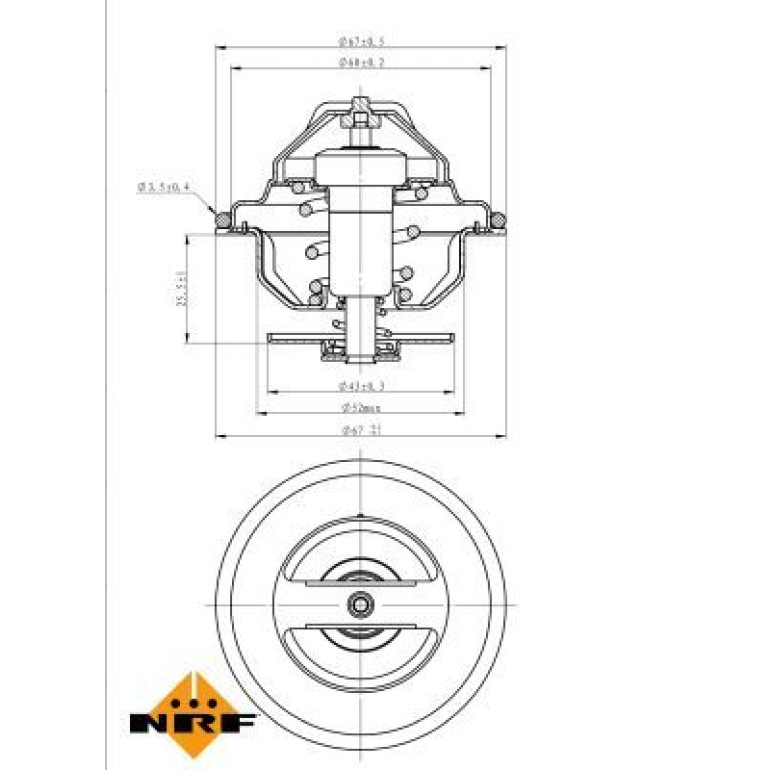 NRF Thermostat, Kühlmittel 725184