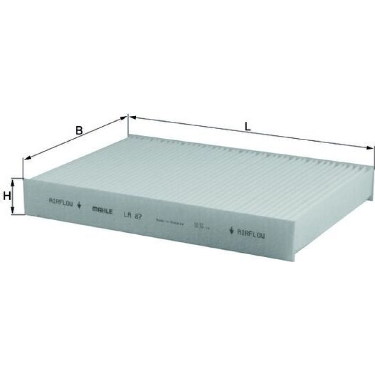 MAHLE Filter, Innenraumluft LA 87 MAHLE Filter, Innenraumluft LA 87