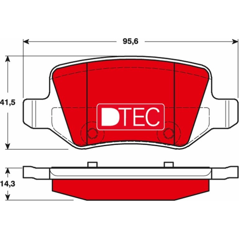 Bremsbelagsatz Db T. W168/W169/W245 97-12 Dtec Cotec GDB1481DTE Bremsbelagsatz Db T. W168/W169/W245 97-12 Dtec Cotec GDB1481DTE