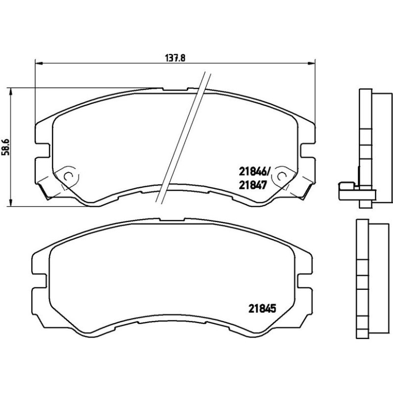 BREMBO Bremsklötze VA P 59 020 BREMBO Bremsklötze VA P 59 020