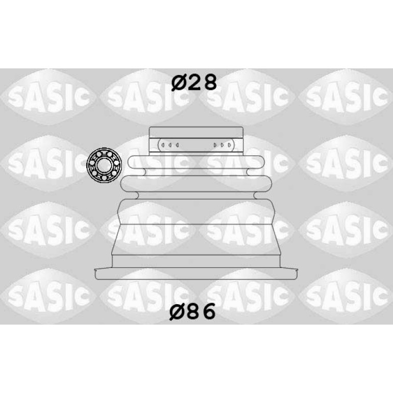 Faltenbalg, Antriebswelle Renault International 4003464 Faltenbalg, Antriebswelle Renault International 4003464