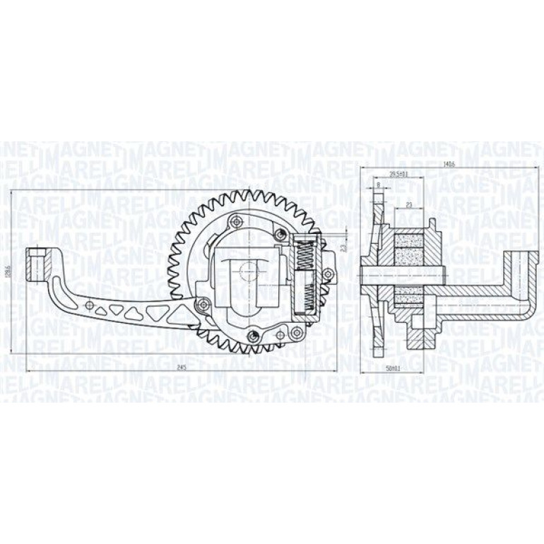 MAGNETI MARELLI Ölpumpe 351516000015 MAGNETI MARELLI Ölpumpe 351516000015