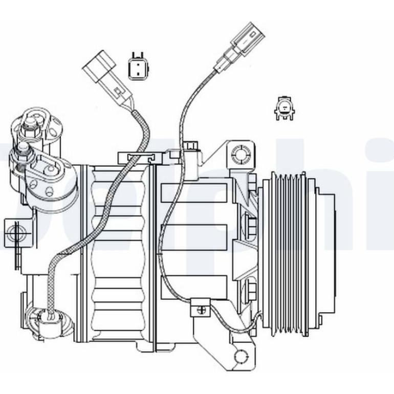 DELPHI Kompressor CS20482 DELPHI Kompressor CS20482