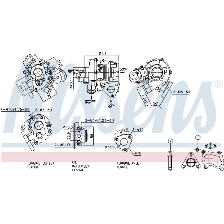 NISSENS Turbolader 93113 NISSENS Turbolader 93113