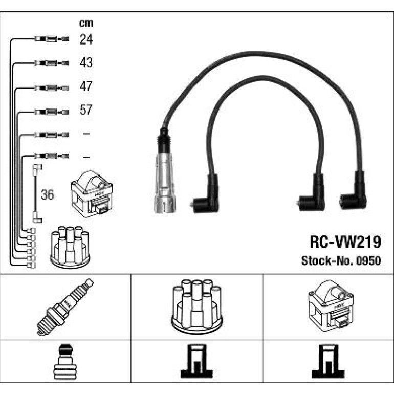 Zündleitungssatz RC-VW219
