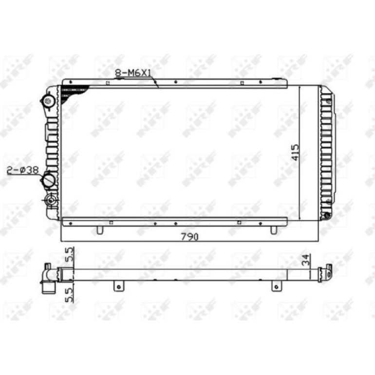 Kühler, Motorkühlung 52062A Kühler, Motorkühlung 52062A