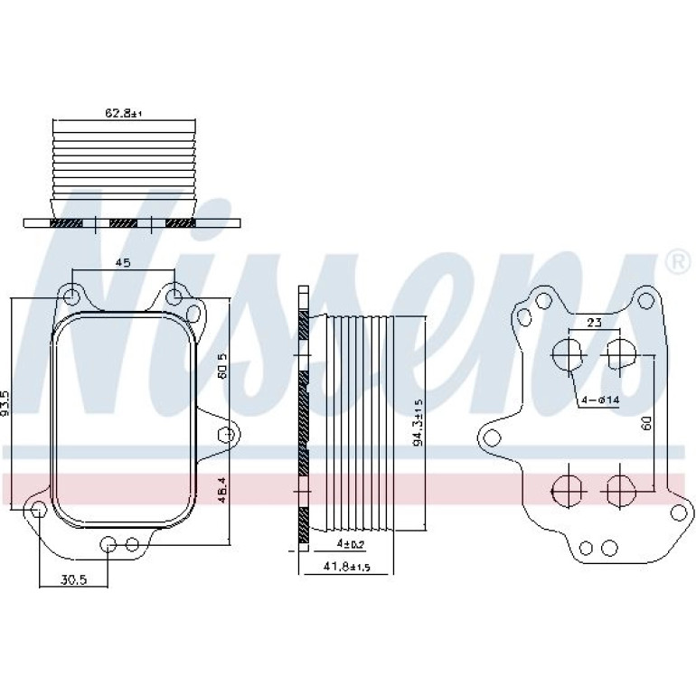 Ölkühler PKW 90966 Ölkühler PKW 90966