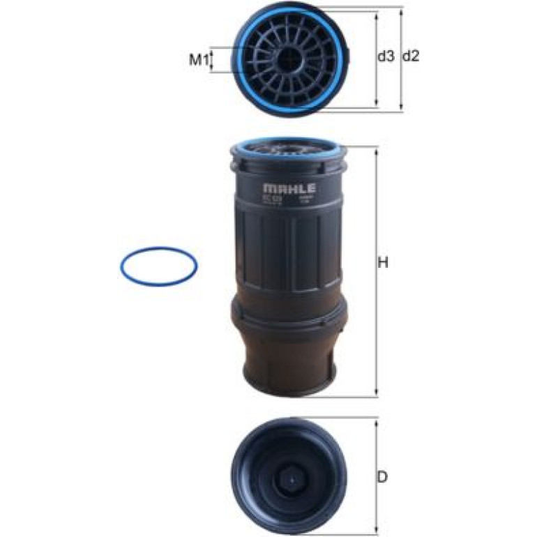 MAHLE Kraftstofffilter KC 629D MAHLE Kraftstofffilter KC 629D
