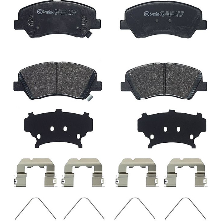 BREMBO Bremsklötze VA P 30 122 BREMBO Bremsklötze VA P 30 122