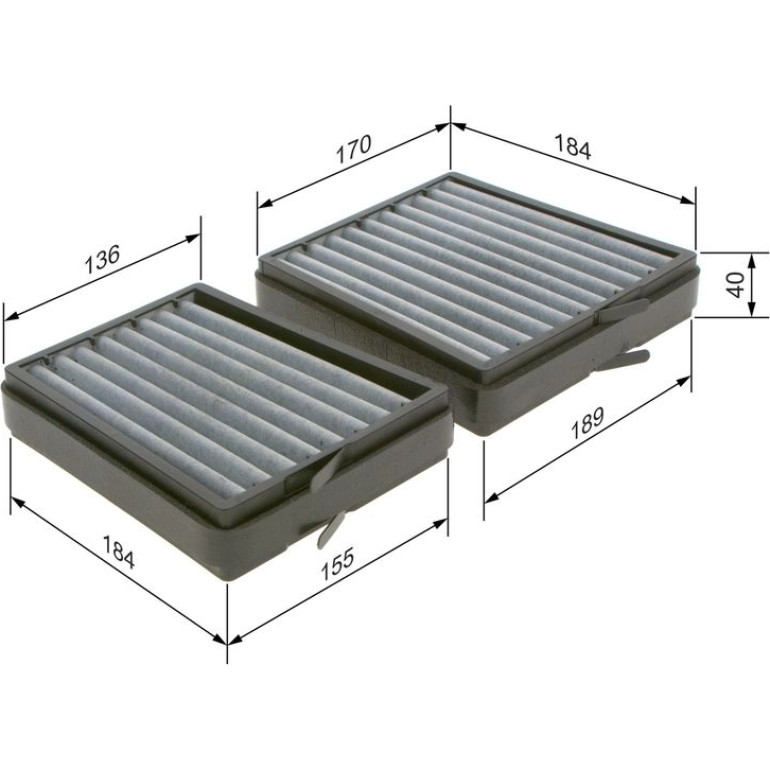 Aktivkohlefilter 1987435536 Aktivkohlefilter 1987435536