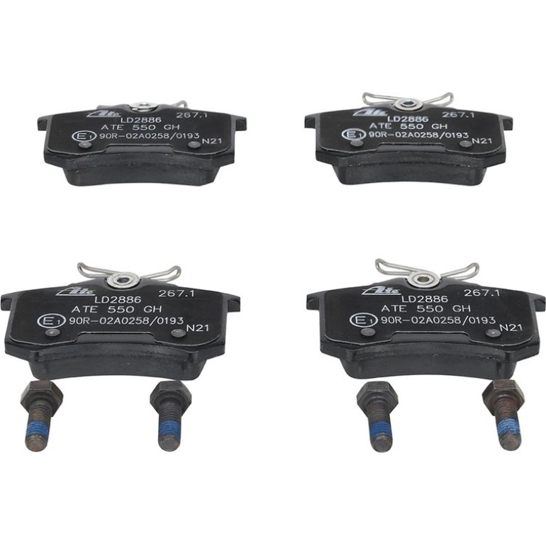 ATE Bremsbelagsatz Audi Hinterachse A4/A6/Tt 97-08 Keramik 13.0470-2886.2 ATE Bremsbelagsatz Audi Hinterachse A4/A6/Tt 97-08 Keramik 13.0470-2886.2