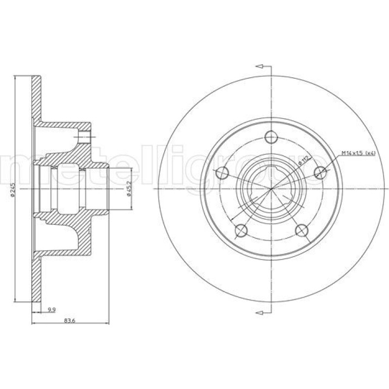 Bremsscheibe HA 800-394 Bremsscheibe HA 800-394
