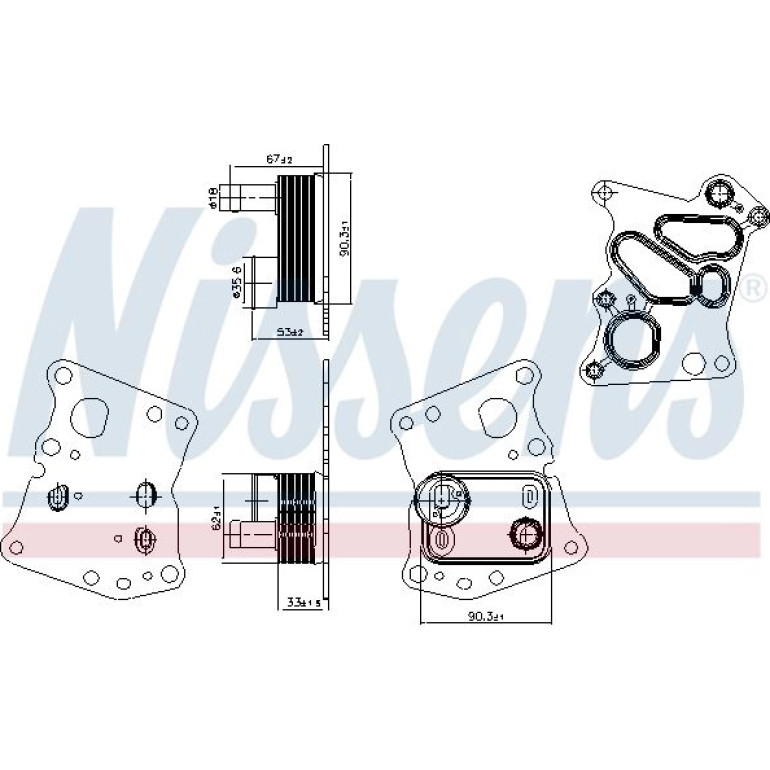 Ölkühler PKW 90943 Ölkühler PKW 90943