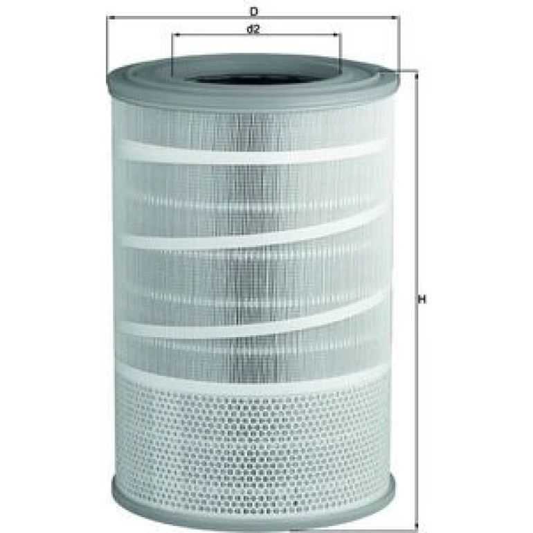MAHLE Luftfilter LX 2068 MAHLE Luftfilter LX 2068