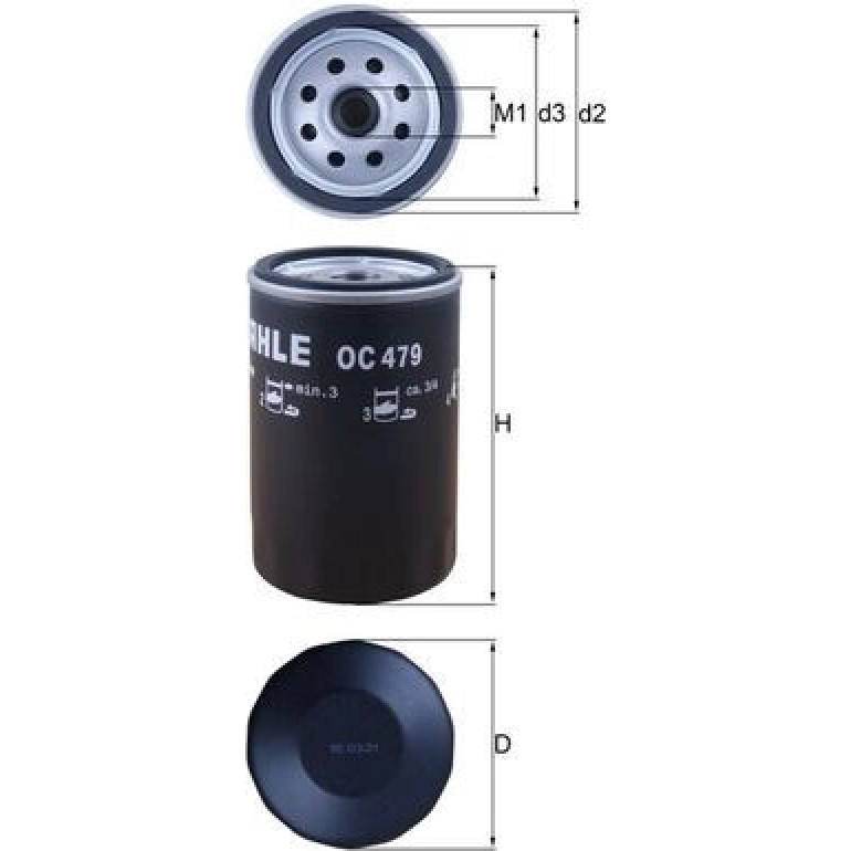 MAHLE Ölfilter OC 479 MAHLE Ölfilter OC 479