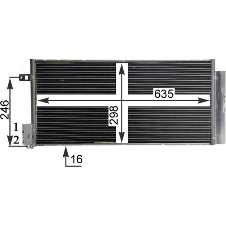 Kondensator, Klimaanlage AC 505 001S Kondensator, Klimaanlage AC 505 001S