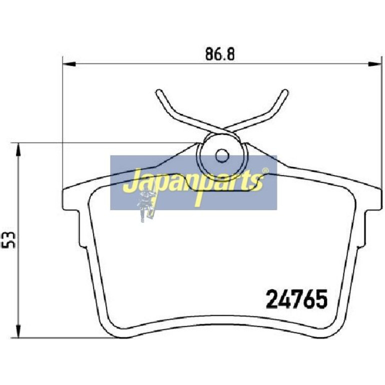 Japanparts Bremsbeläge PP-0600AF Japanparts Bremsbeläge PP-0600AF