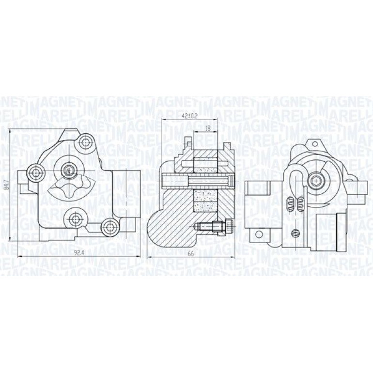 MAGNETI MARELLI Ölpumpe 351516000013 MAGNETI MARELLI Ölpumpe 351516000013