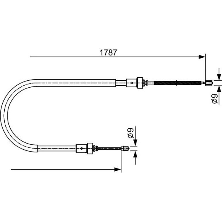 Handbremsseil 1987482410 Handbremsseil 1987482410