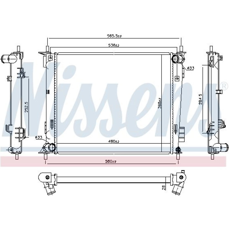 Wasserkühler PKW 66791 Wasserkühler PKW 66791