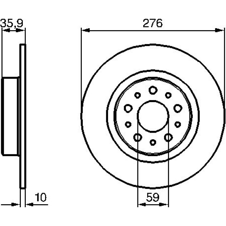 Bremsscheibe HA 0 986 479 120 Bremsscheibe HA 0 986 479 120