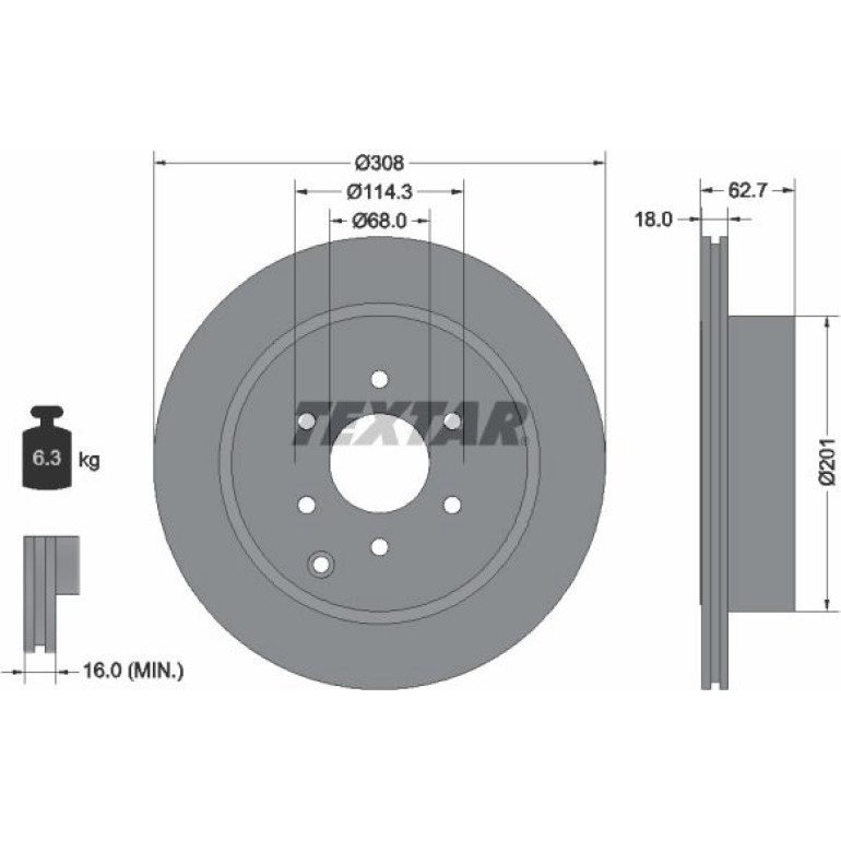 Bremsscheibe Nissan T. Navara 05 92181603