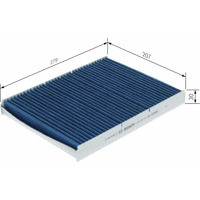Aktivkohleinnenraumfilter 0 986 628 609 Aktivkohleinnenraumfilter 0 986 628 609