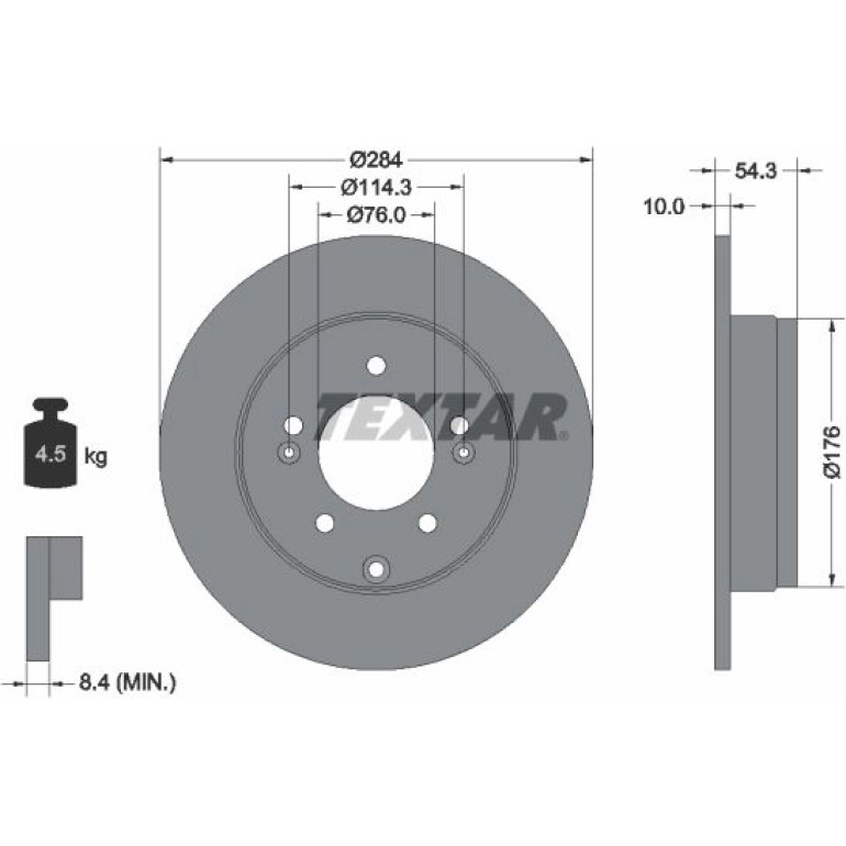 Bremsscheibe Hyundai T. Sonata 05-/Grandeur 11-/Ix35 13-/Kia Optima 10 92166600 Bremsscheibe Hyundai T. Sonata 05-/Grandeur 11-/Ix35 13-/Kia Optima 10 92166600