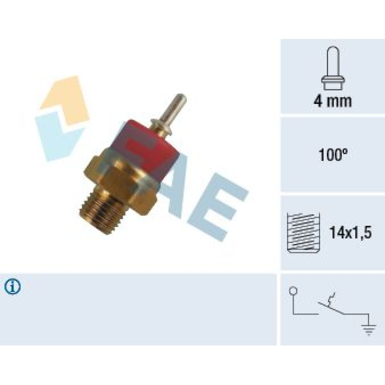FAE Temperaturschalter, Kühlmittelwarnlampe 35770 FAE Temperaturschalter, Kühlmittelwarnlampe 35770