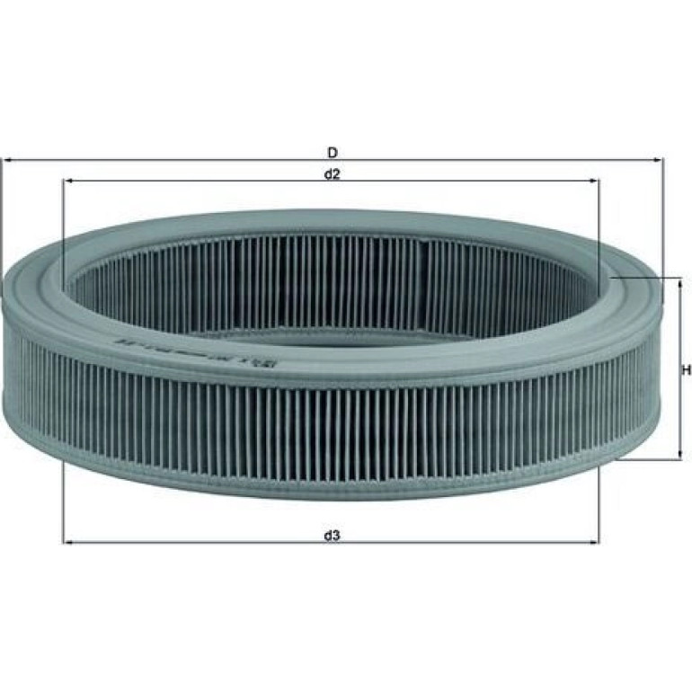 MAHLE Luftfilter LX 202 MAHLE Luftfilter LX 202
