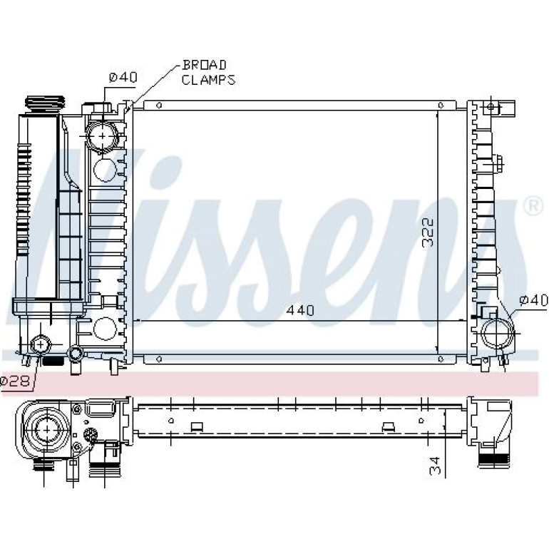 Wasserkühler PKW 60735A Wasserkühler PKW 60735A