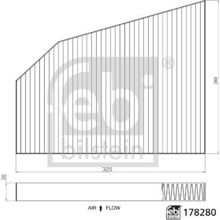 FEBI BILSTEIN Filter, Innenraumluft 178280 FEBI BILSTEIN Filter, Innenraumluft 178280