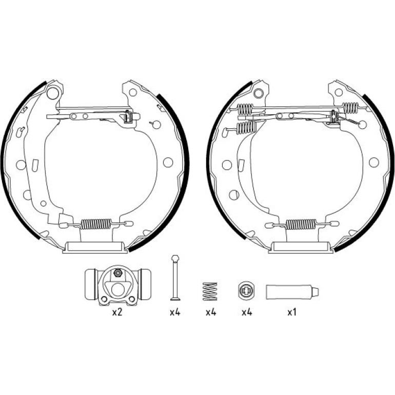 Satz Bremsbacken Renault Kangoo 97 84052800 Satz Bremsbacken Renault Kangoo 97 84052800