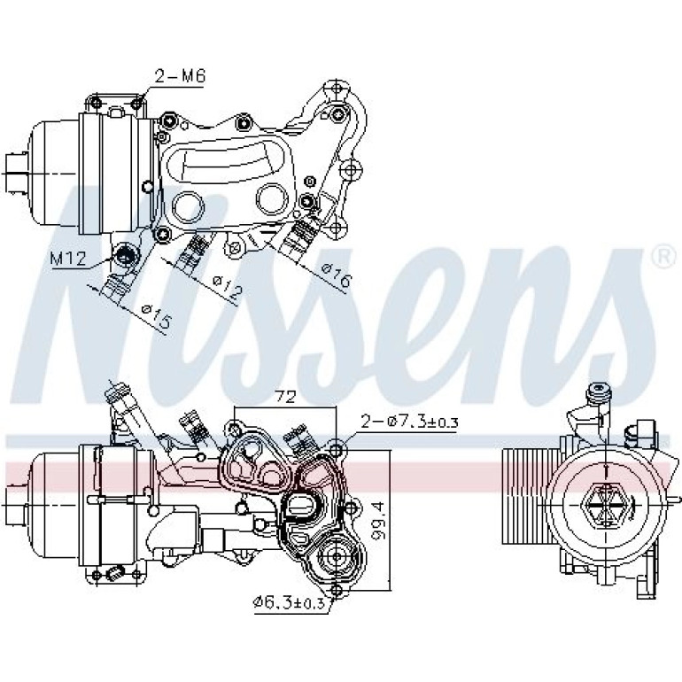 Ölkühler PKW 90992 Ölkühler PKW 90992