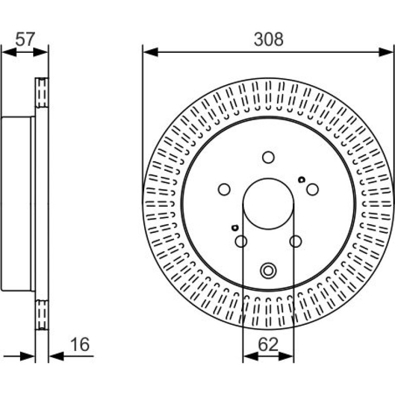 Bremsscheibe 0 986 479 T16 Bremsscheibe 0 986 479 T16