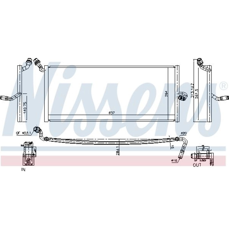 Wasserkühler PKW 627047 Wasserkühler PKW 627047
