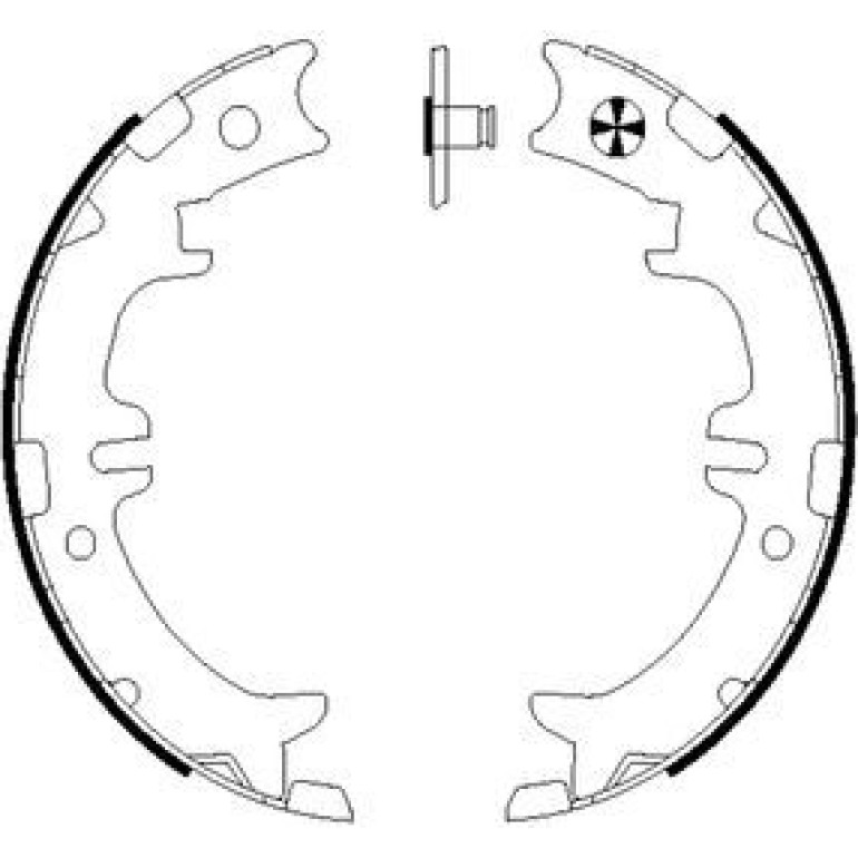 Handbremsbacken Toyota Avensis Verso/Rav4 2.0D4D 91060500 Handbremsbacken Toyota Avensis Verso/Rav4 2.0D4D 91060500