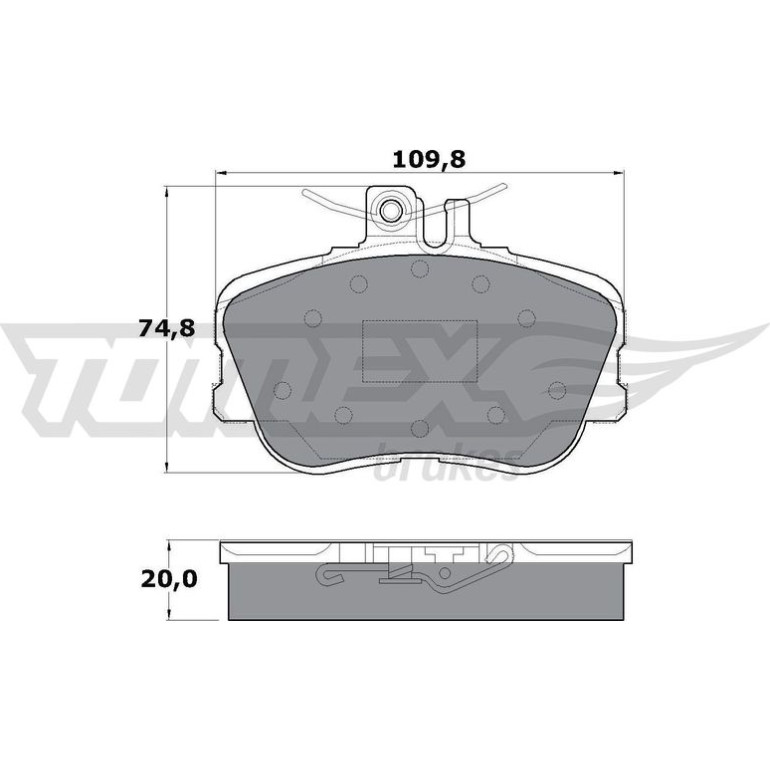 TOMEX brakes Bremsbelagsatz, Scheibenbremse TX 11-46 TOMEX brakes Bremsbelagsatz, Scheibenbremse TX 11-46