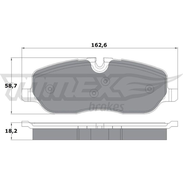 TOMEX brakes Bremsbelagsatz, Scheibenbremse TX 17-71 TOMEX brakes Bremsbelagsatz, Scheibenbremse TX 17-71