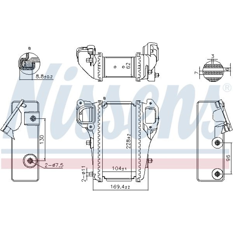 Ladeluftkühler PKW 961586 Ladeluftkühler PKW 961586
